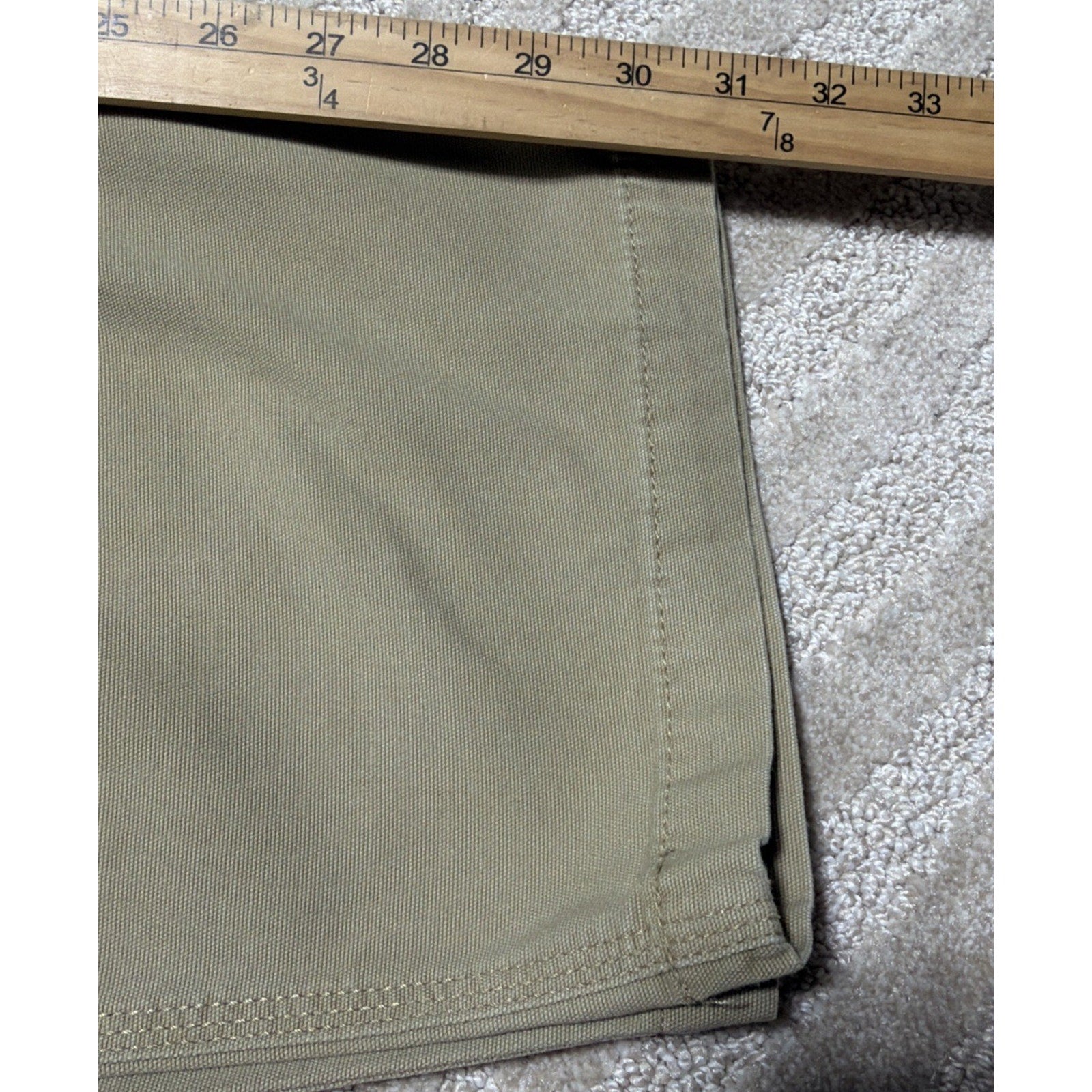 Carhartt Men's Rugged Flex Relaxed Fit Biege Canvas Work Pants Size 40x32