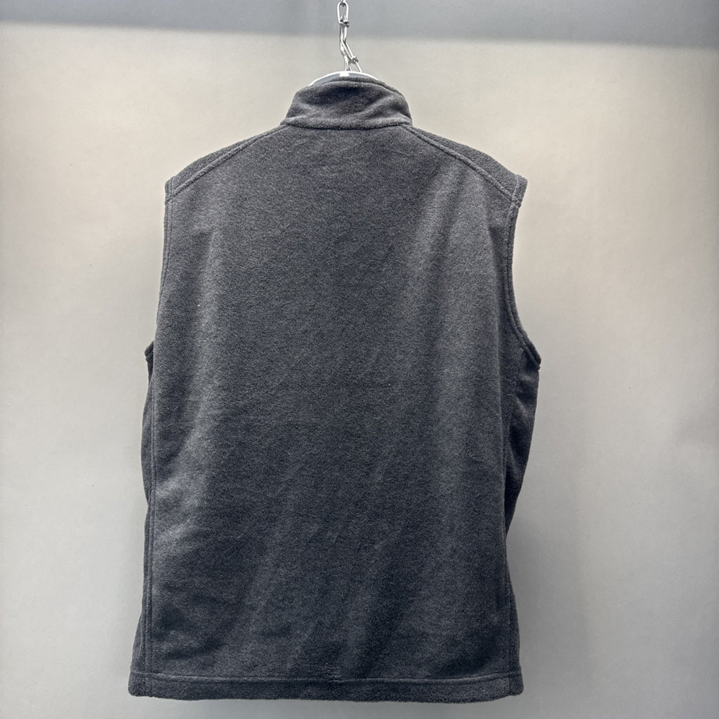 Columbia Vest Jacket Dark Gray Fleece Outdoors Hiking Lightweight Men’s L NEW