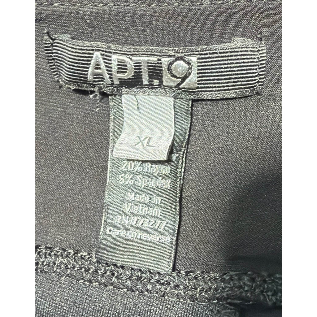 APT. 9 Women’s Yoga Fitness High Rise Full Length Leggings Black Size XL