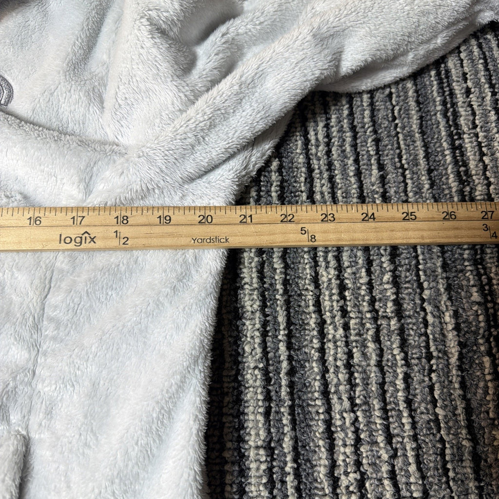 The North Face Osito Women’s White Full Zip Logo Mid-Length Jacket Size L