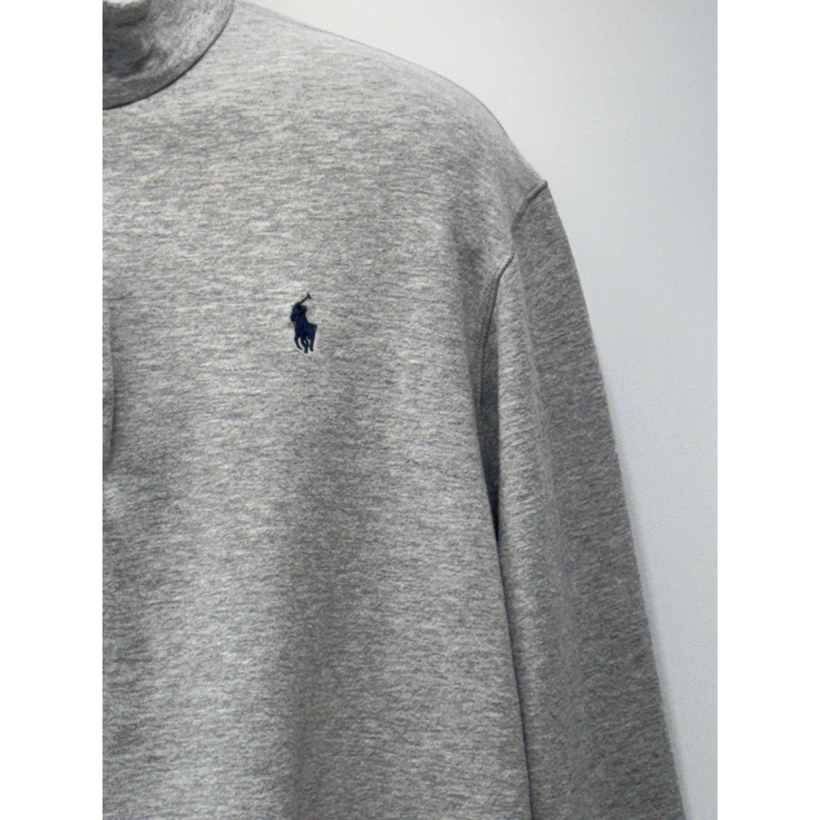 Polo Ralph Lauren 1/4 Zip Long Sleeve Heather Gray Pullover Men’s Size XL