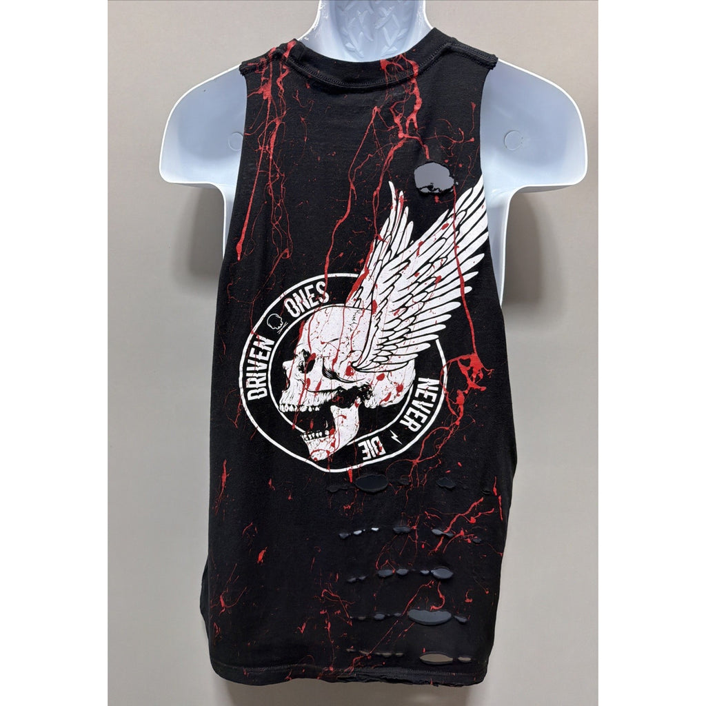 The Drive Mens XL Driven Ones Never Die Graphic Work Out Athletic Biker Tank