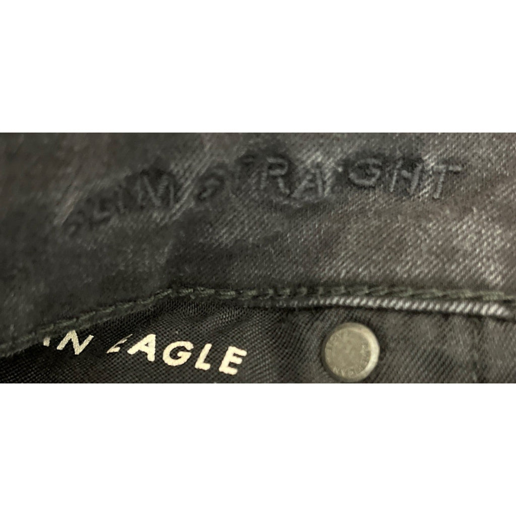 American Eagle AE Men's Slim Straight Next Level Flex Black Denim Jeans 32/34