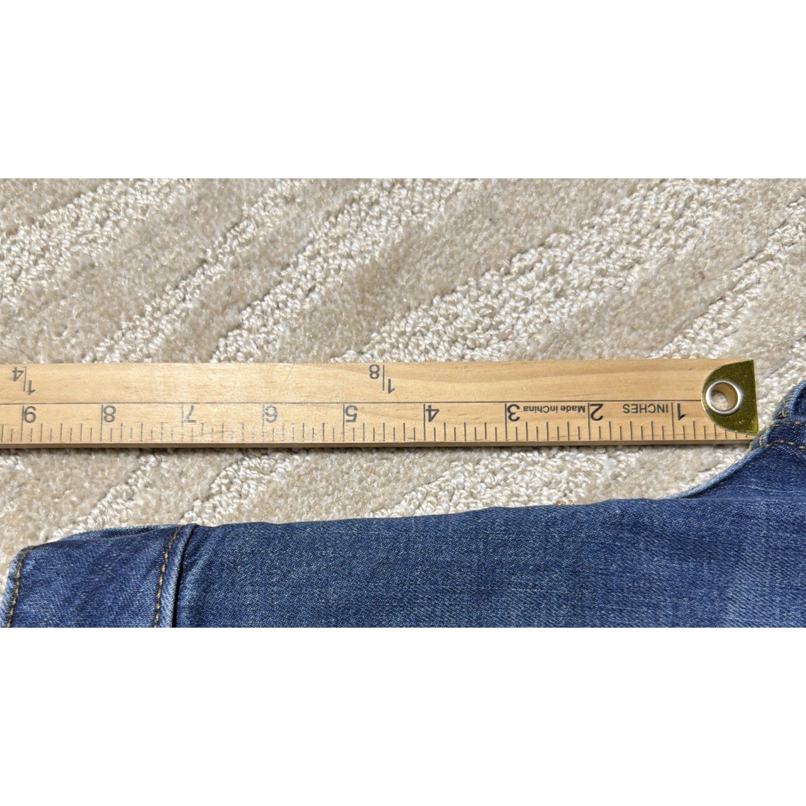 WRANGLER 30X34 Bootcut Jeans Thick Stitch Teal Medium Wash Cowgirl