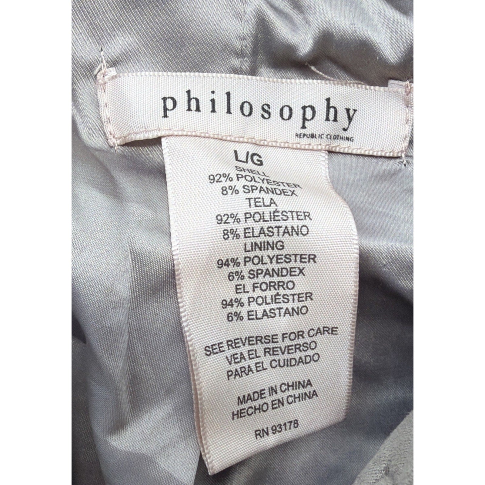 Philosophy Faux Suede Taupe Gray Asymmetrical Zip Moto Crop Jacket Size Large