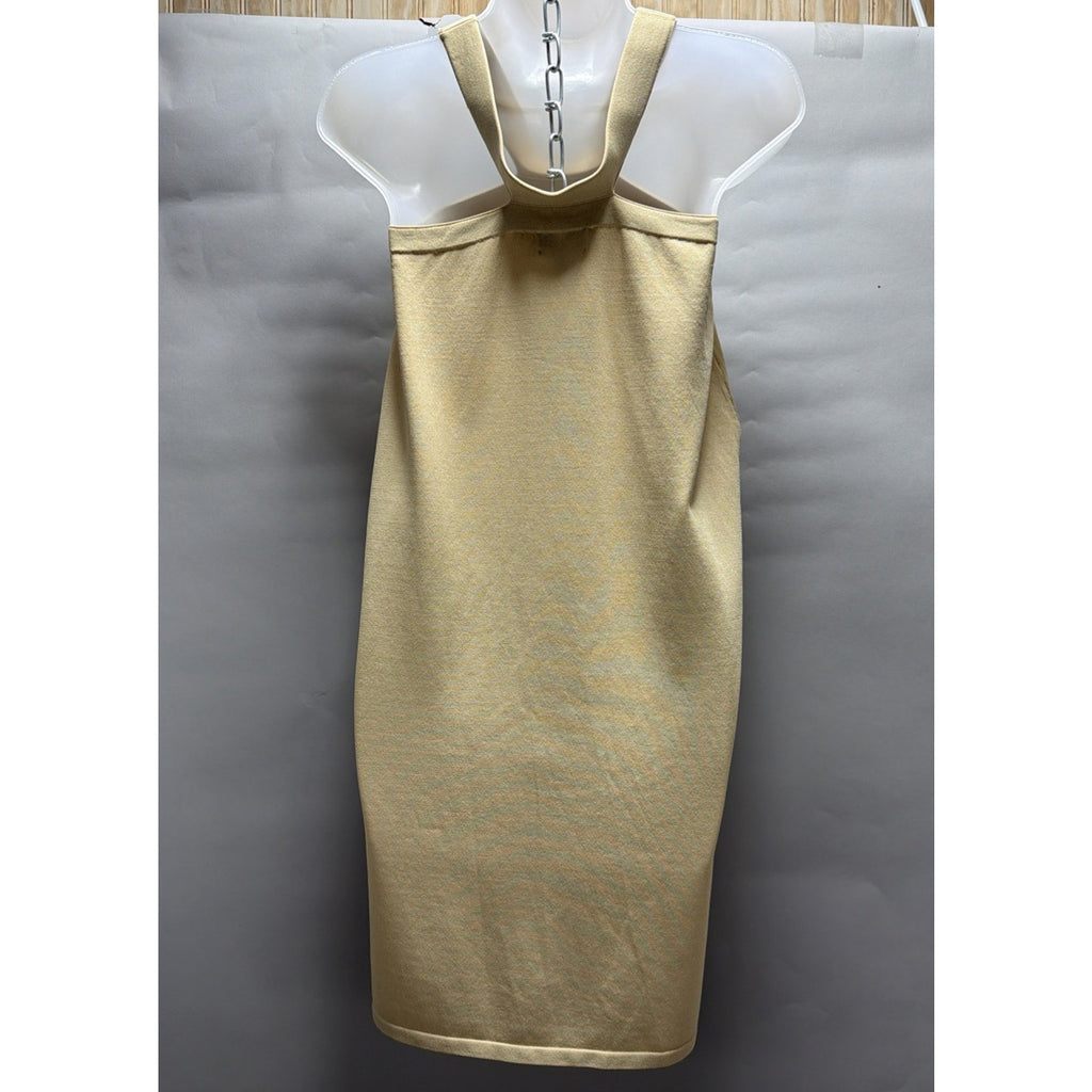 The Drop WOMENS Beige Front Cutout Mini Dress,size Medium NWT