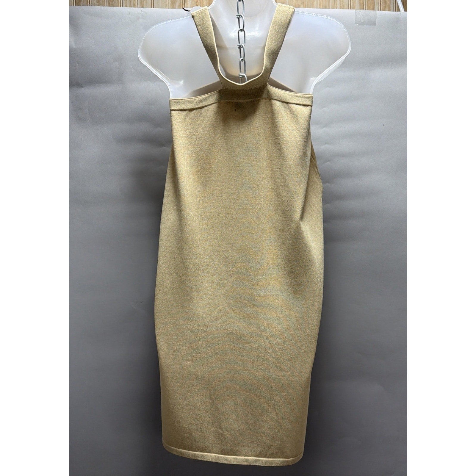 The Drop WOMENS Beige Front Cutout Mini Dress,size Medium NWT