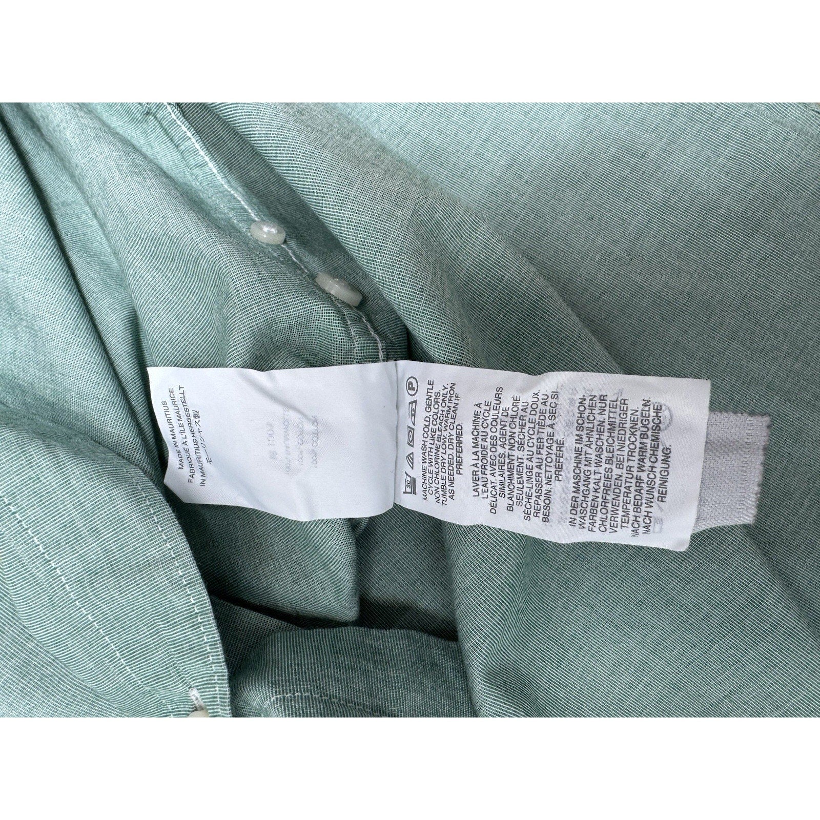 J CREW Mint Green Classic Fit 100% Cotton Button Down Shirt Men’s Size Medium