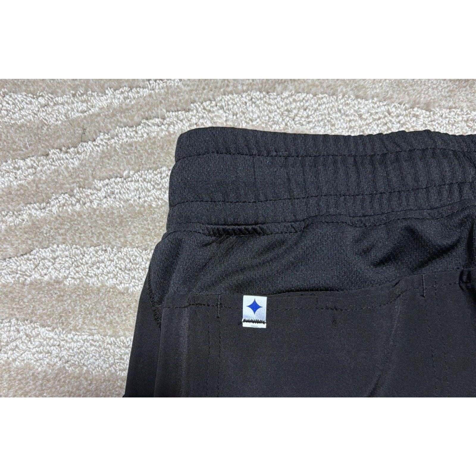 Scrubstar Unisex Drawstring Straight Leg Scrub Pant Size L Black Excellent