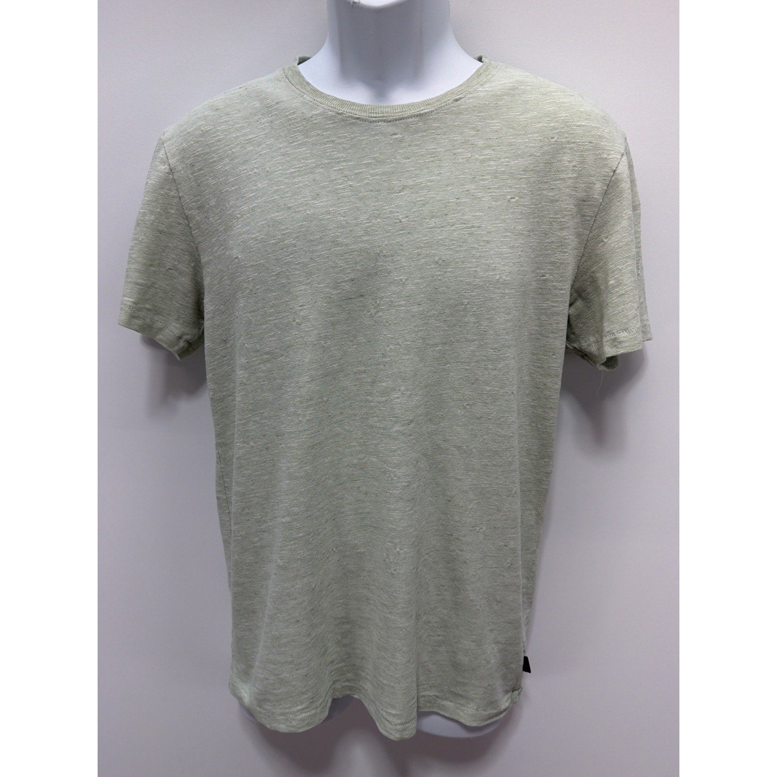 Lucky Brand Textured T Shirt Mens Size Small Green Short Sleeve California