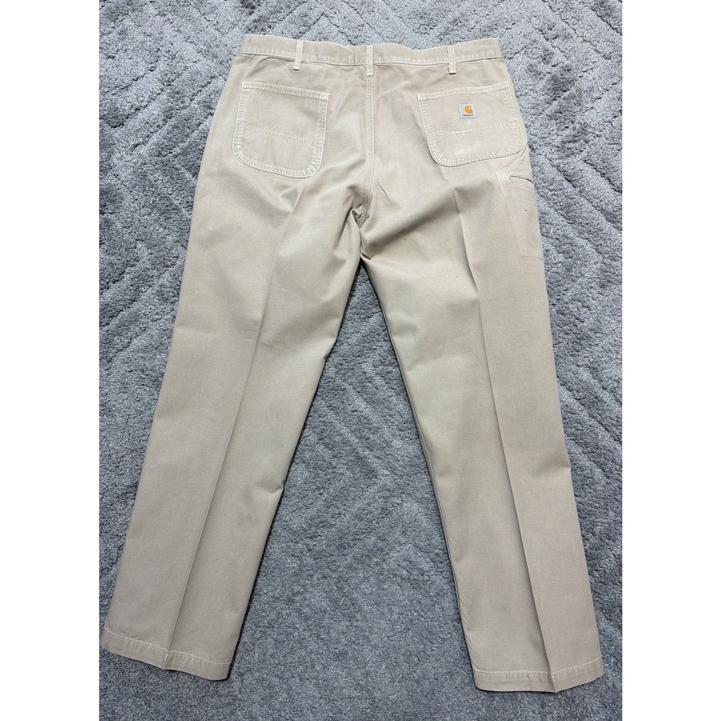 CARHARTT Men's B299 GKH Canvas Khaki Relaxed Fit Pants Work Tan 40x32