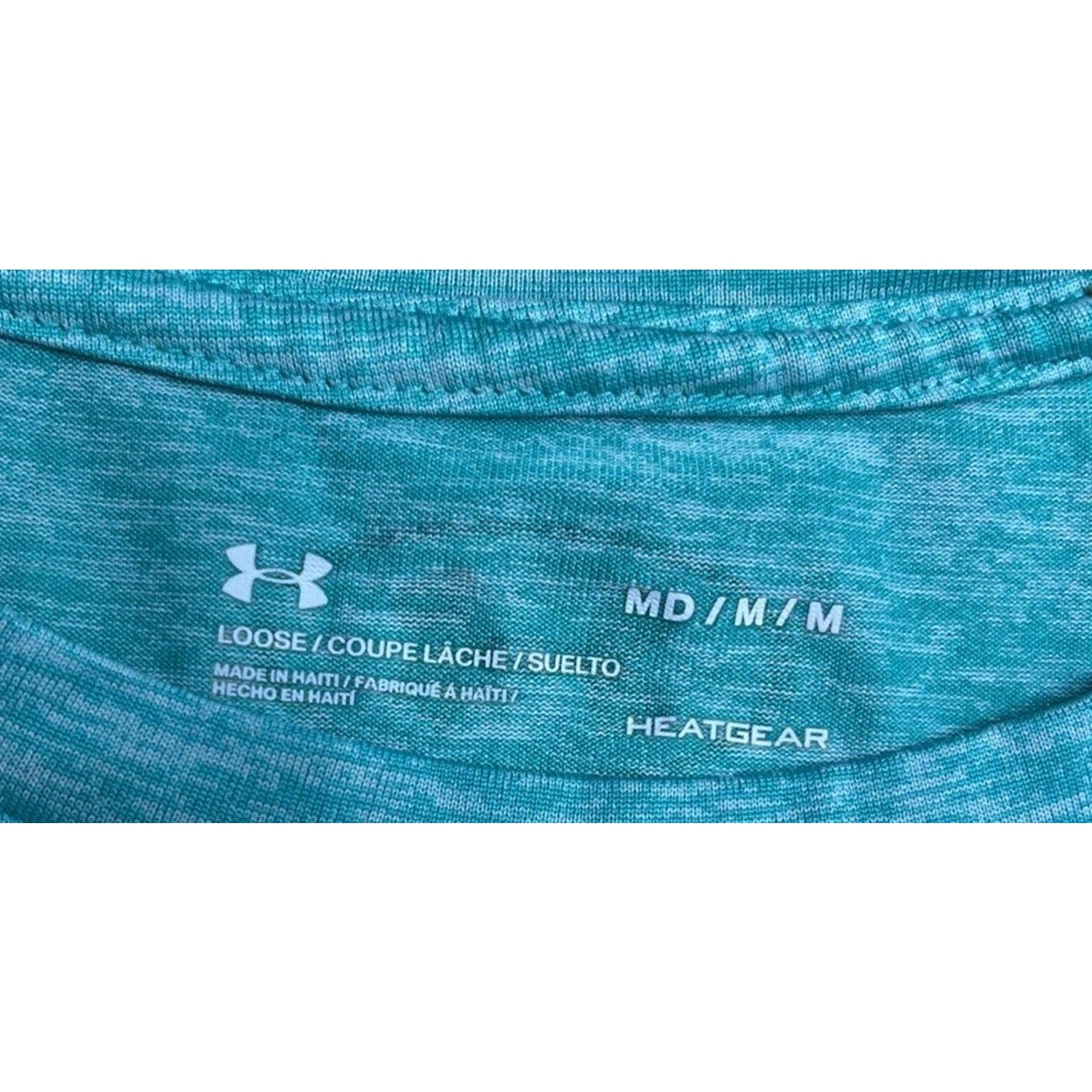 Under Armour UA Tech Women's Green Heather Long Sleeve Twist Athletic Crew M