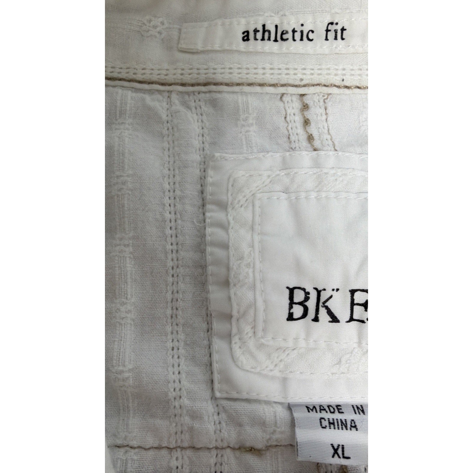 BKE Buckle Athletic Fit Pearl Snap Shirt Mens XL White S Sleeve Western Rodeo