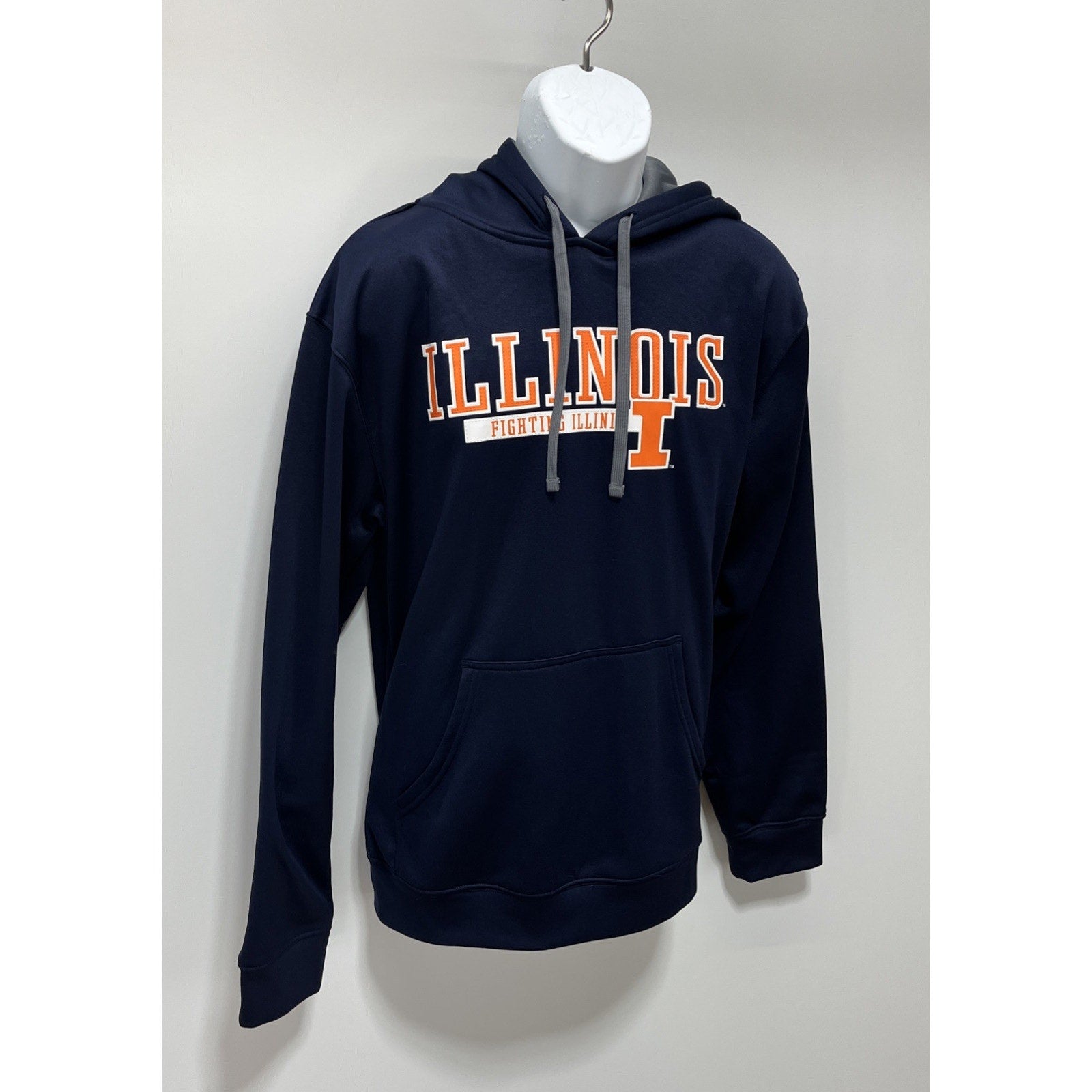 Pro Edge Illinois Fighting Illini Sweatshirt Adult Blue Hoodie Size Medium EUC