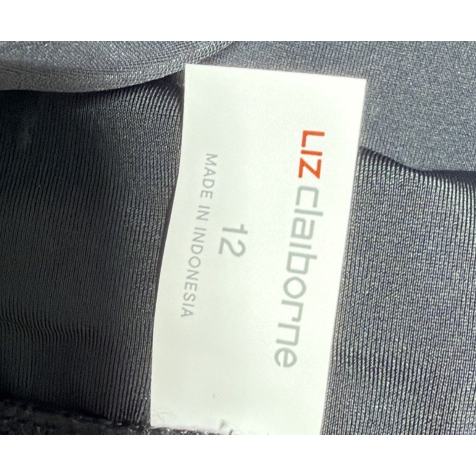 LIZ CLAIBORNE 12 High Rise Tummy Panel Full Coverage Swim Skirt Black New