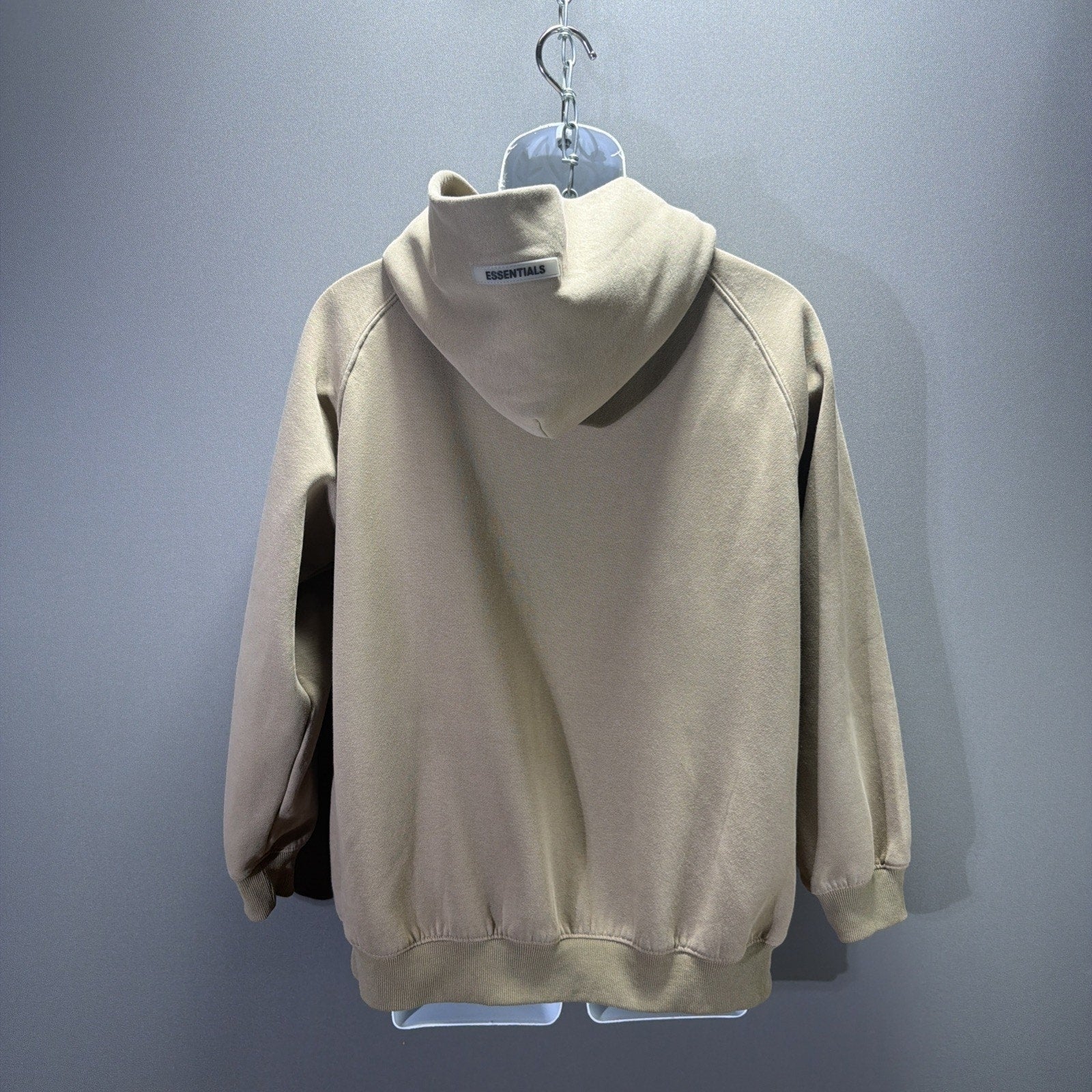 Fear of God Essentials Hoodie Men's M Tan Streetwear Boxy Streetwear Pullover
