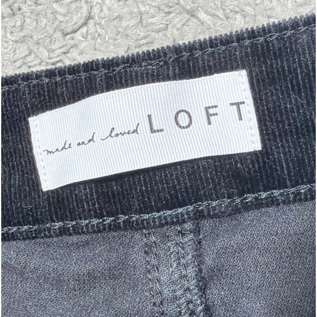 Ann Taylor LOFT Curvy High Waist Skinny Corduroy Pants Size 16/33 Mint 36x28.5