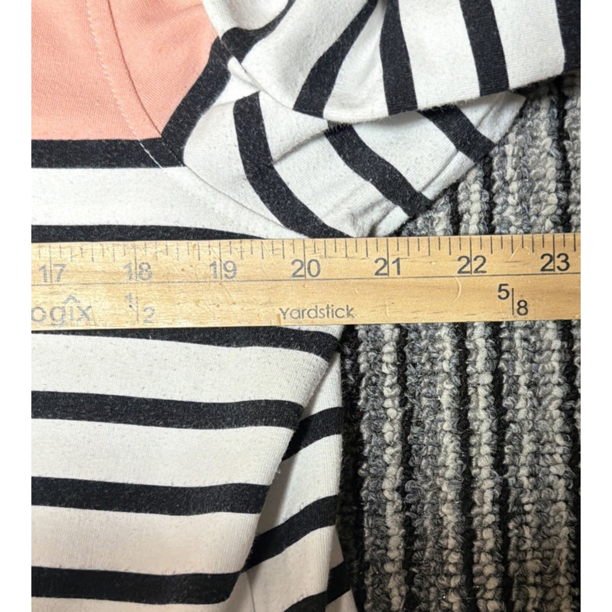 TALBOTS Colorblock Half Button Pullover Sweatshirt Top Pockets Size L Stretch