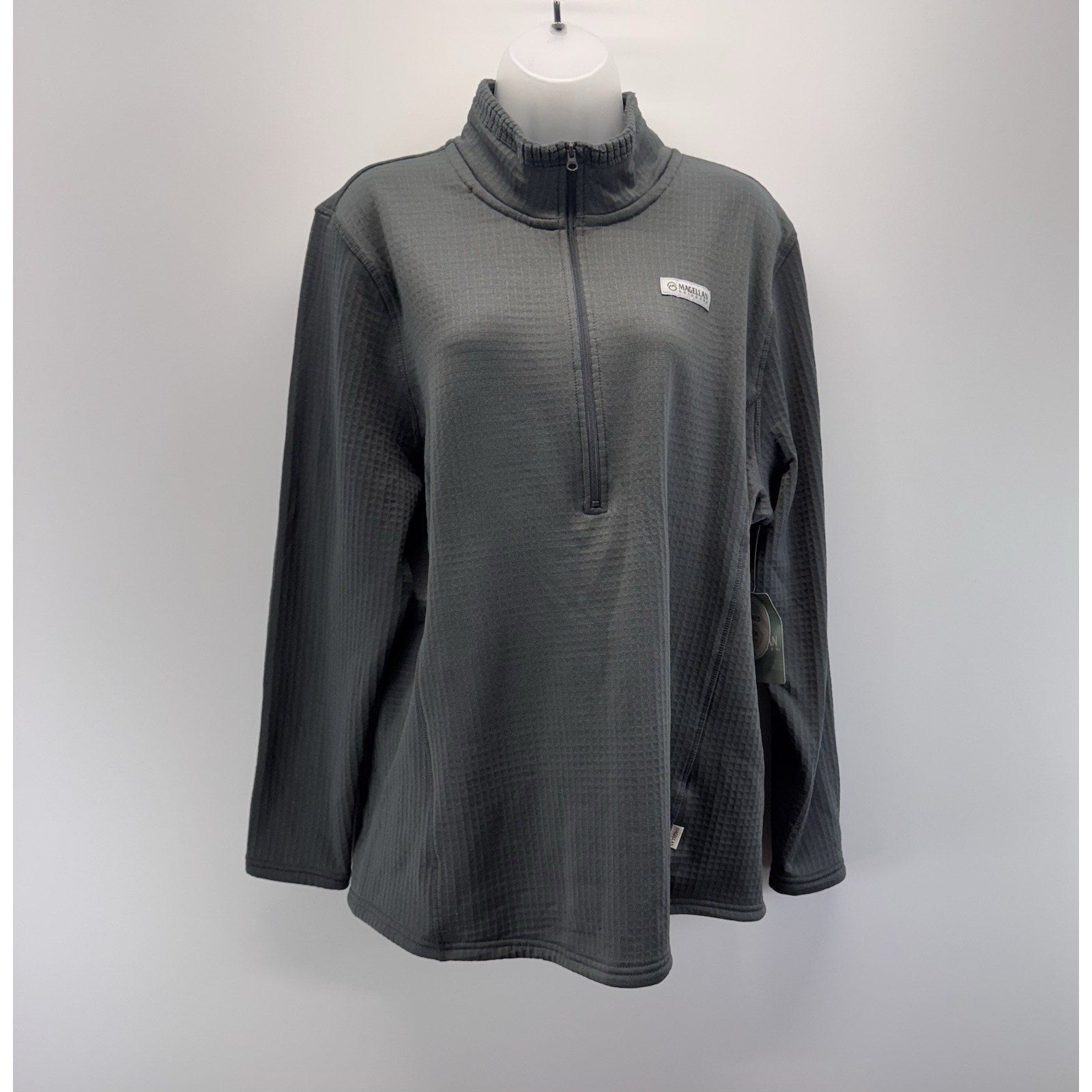 Magellan 1/4 Zip Pullover Women's Size 2XL Classic Fit Gray Outdoor Athletic NWT