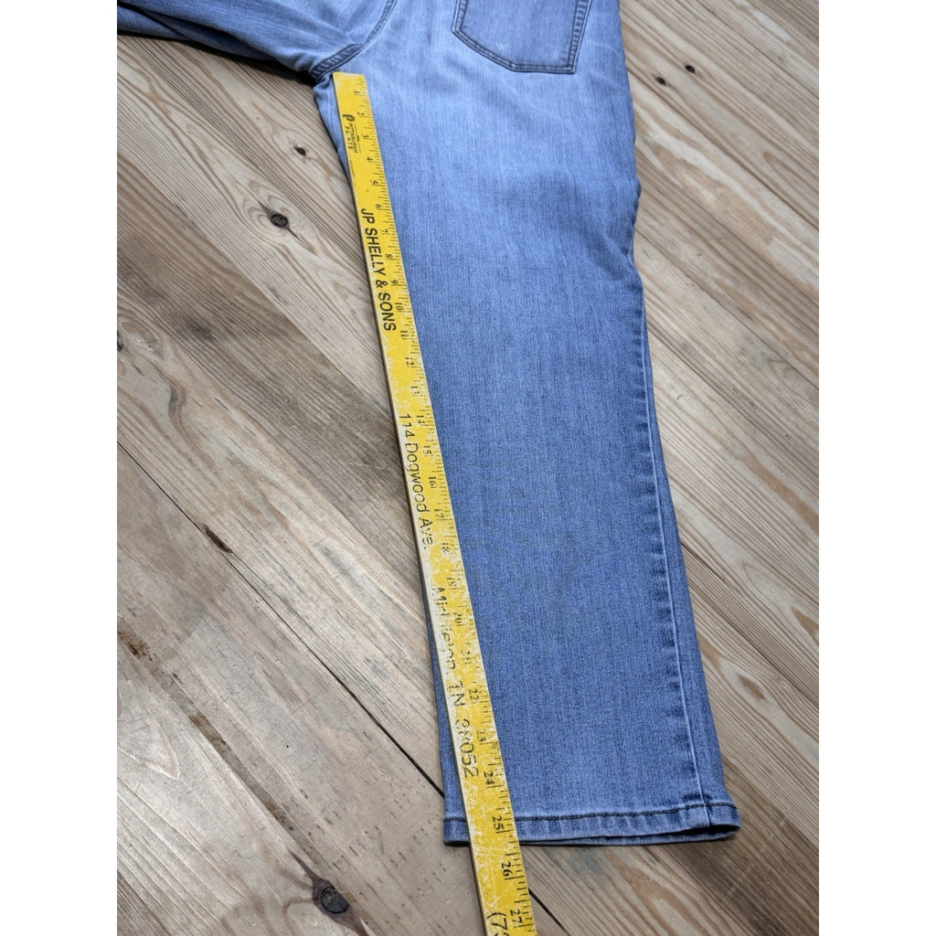 Gloria Vanderbilt Amanda Straight Jeans Women's 12P Blue Cotton Blend High Rise