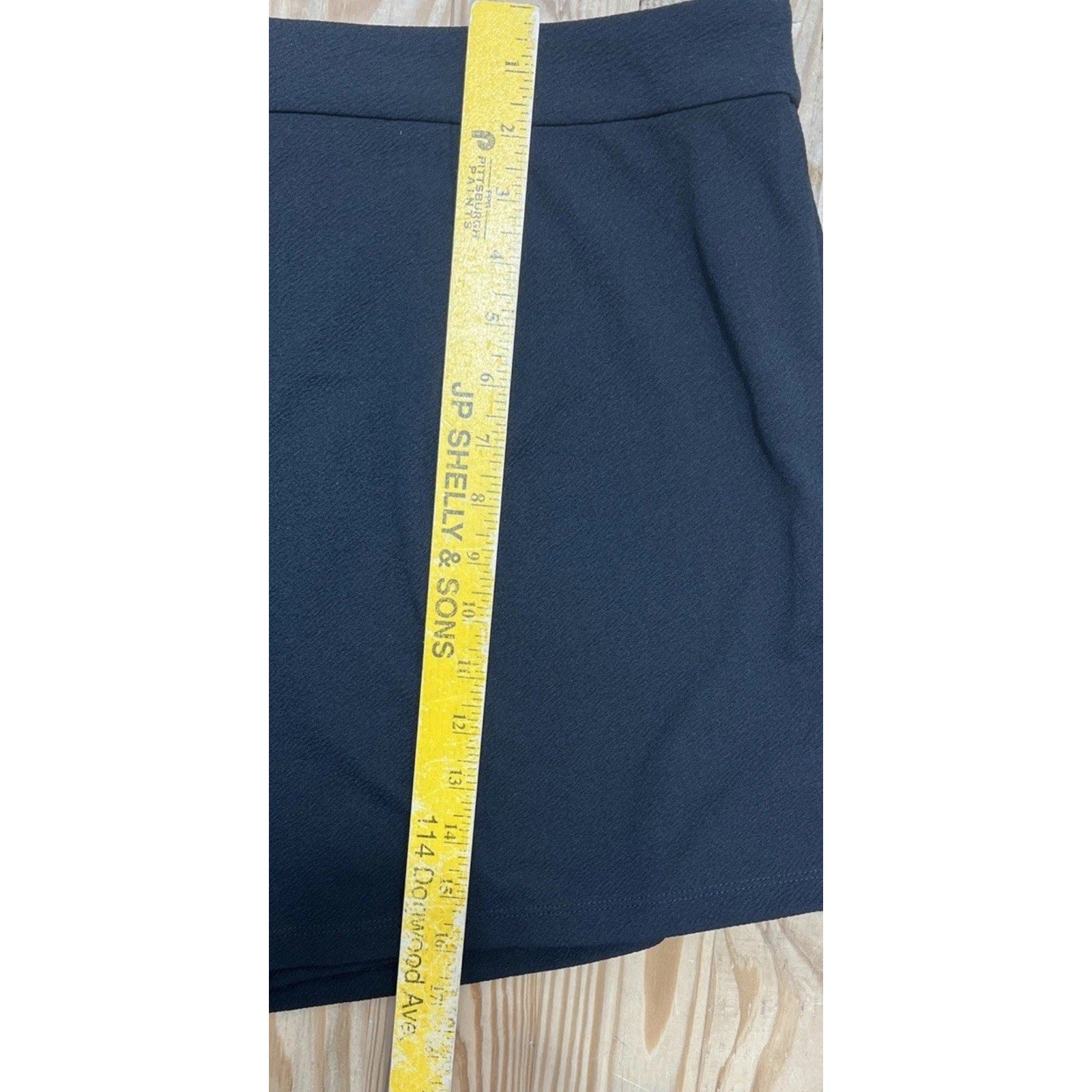 $60 Bar III Women's Black Trendy Faux-Wrap Skort Plus Size 1X