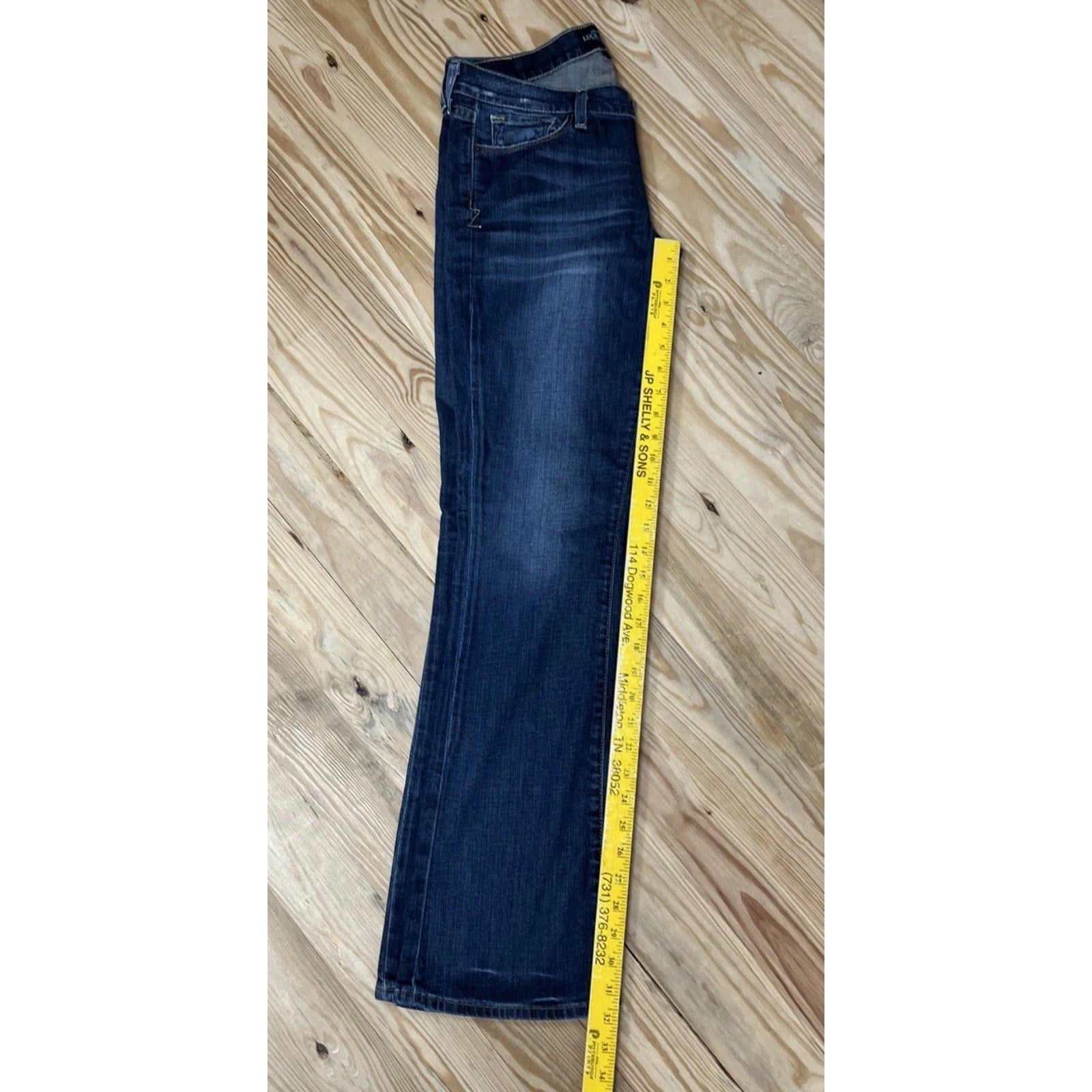 Lucky Brand Jeans Women’s 8 29 Low Rise Zoe Boot Cut Dark Wash Stretch