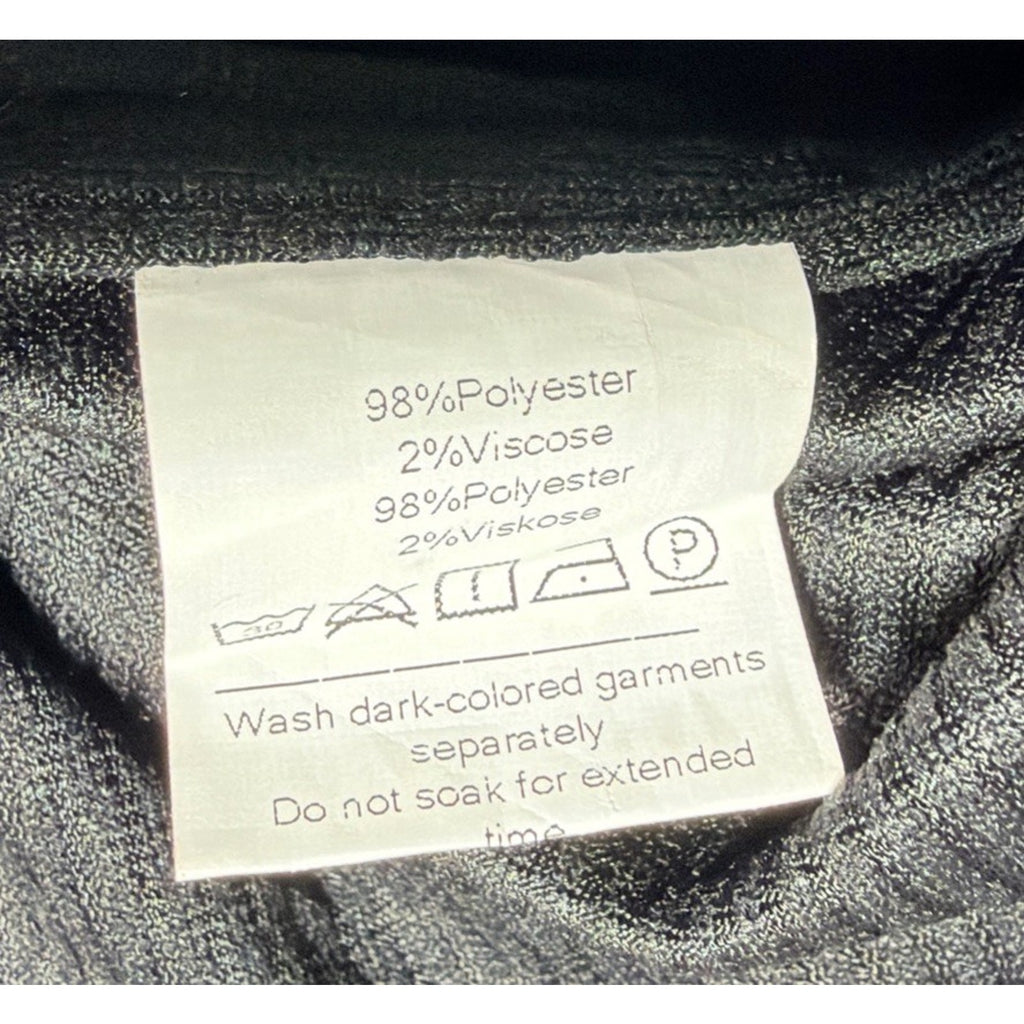 Paul Jones Men’s Waffle Textured Super Soft Long Sleeve Button-up Shirt M Black