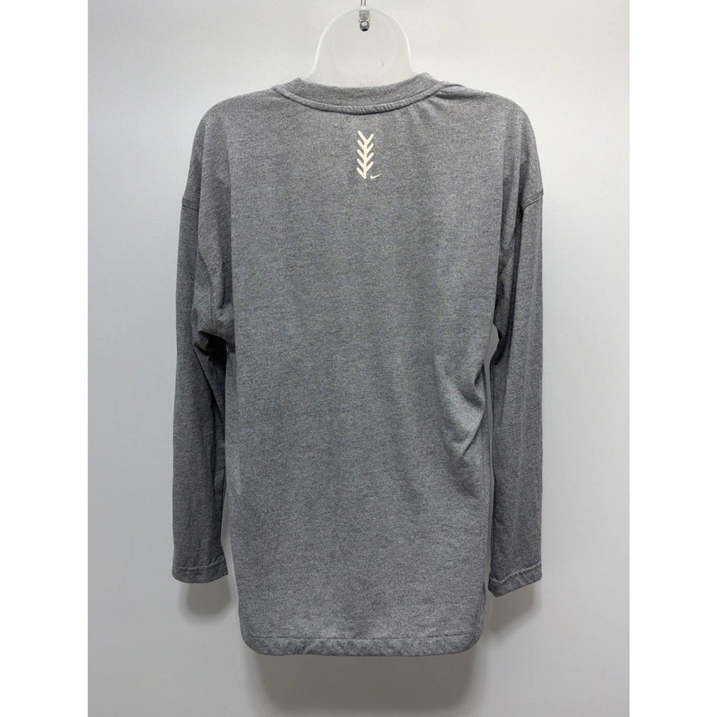 Nike Women's LARGE Breathe Women's Long-Sleeve Softball Top in Gray