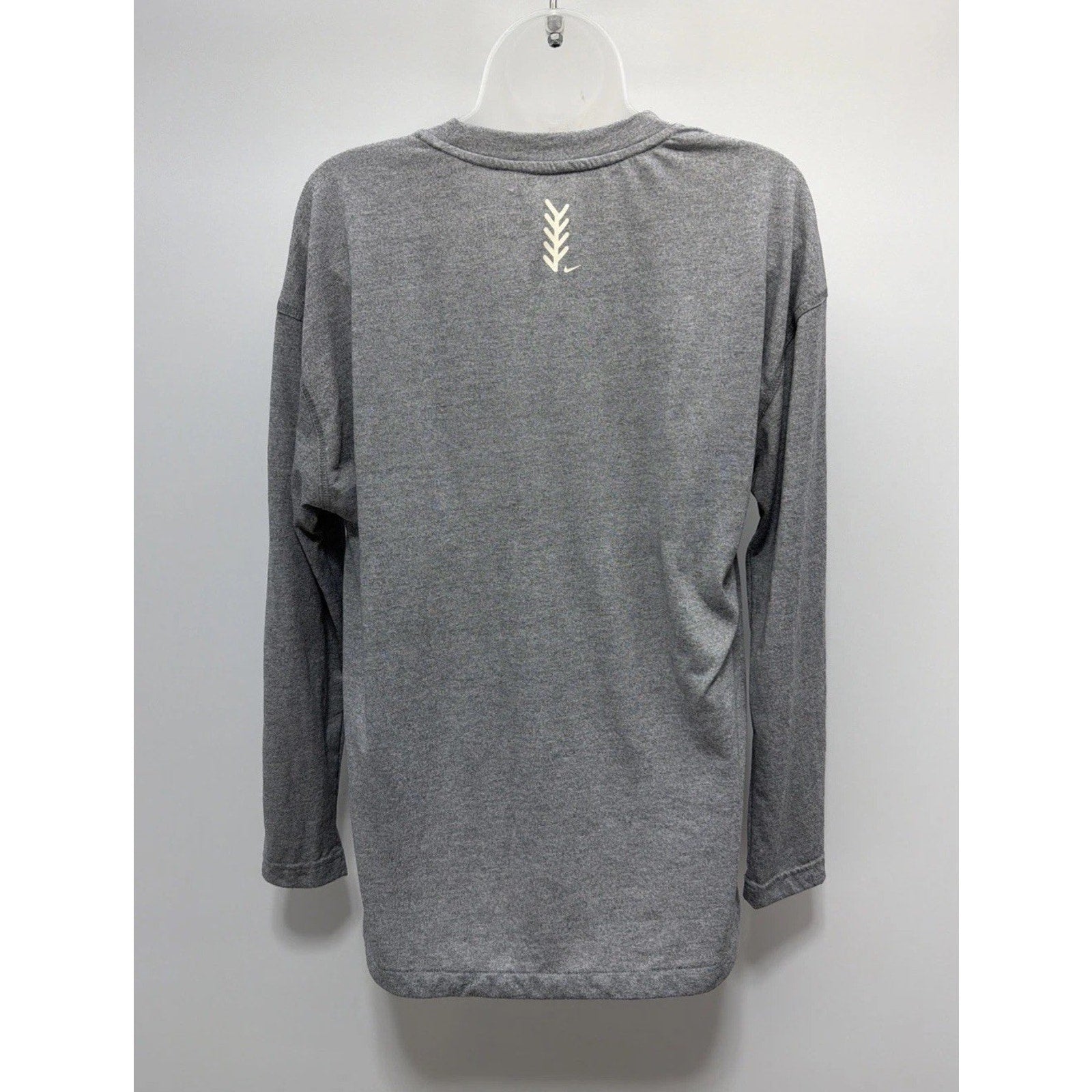 Nike Women's LARGE Breathe Women's Long-Sleeve Softball Top in Gray