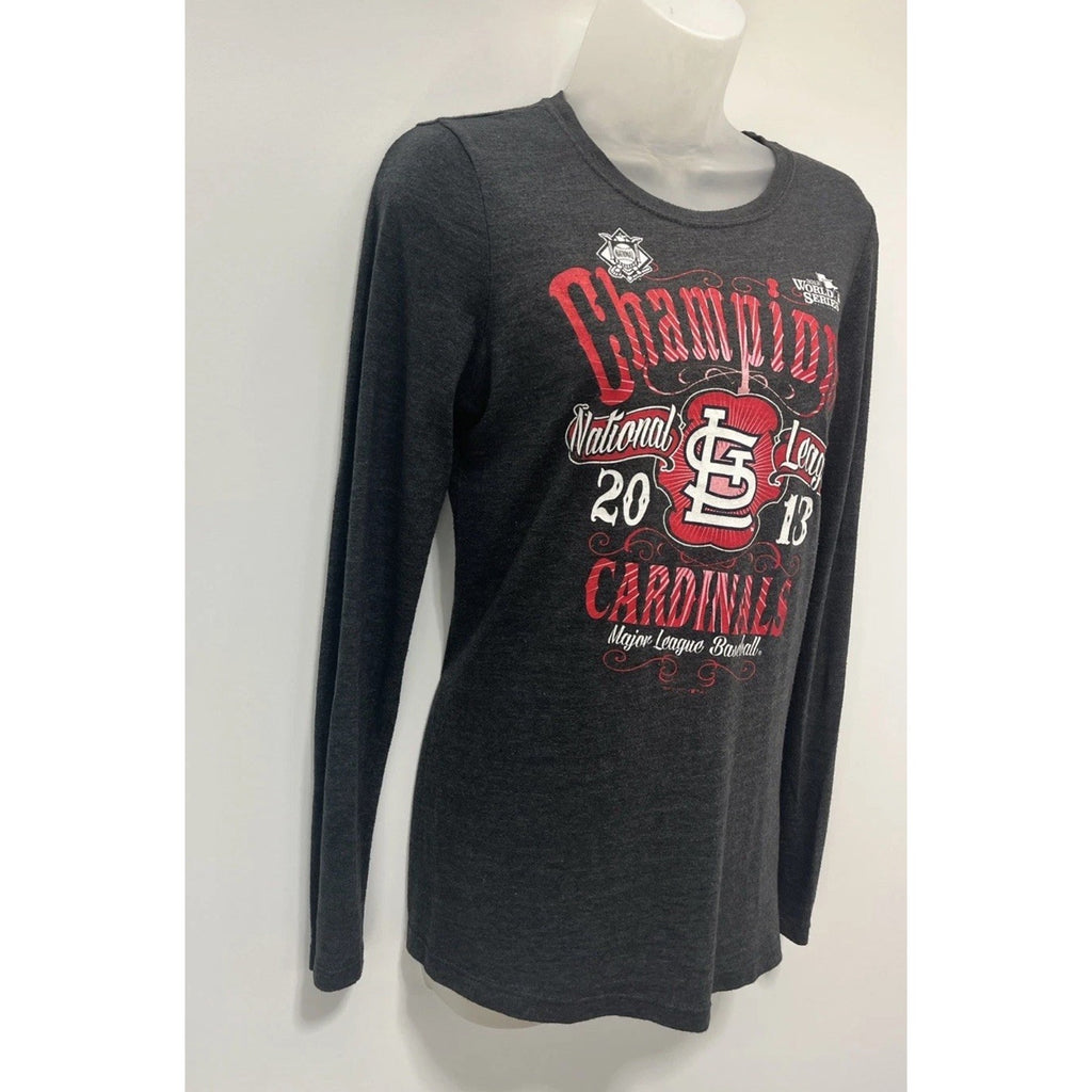 MLB St. louis cardinals women’s t shirt LS 2013 World Series Champions