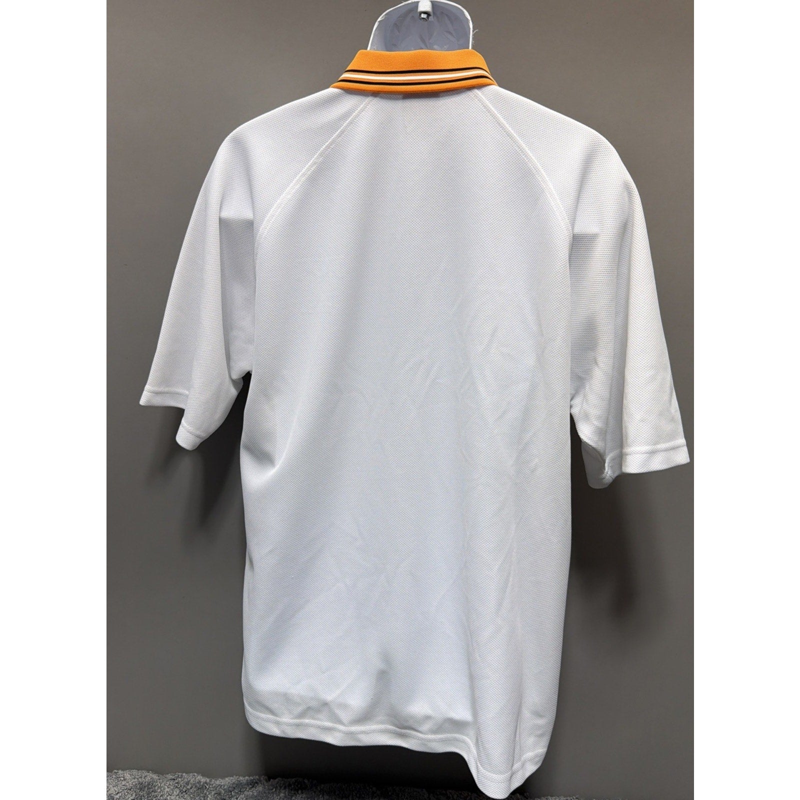 Tennessee Volunteers Adidas Climalite Polo Shirt Mens Large White Embroidered