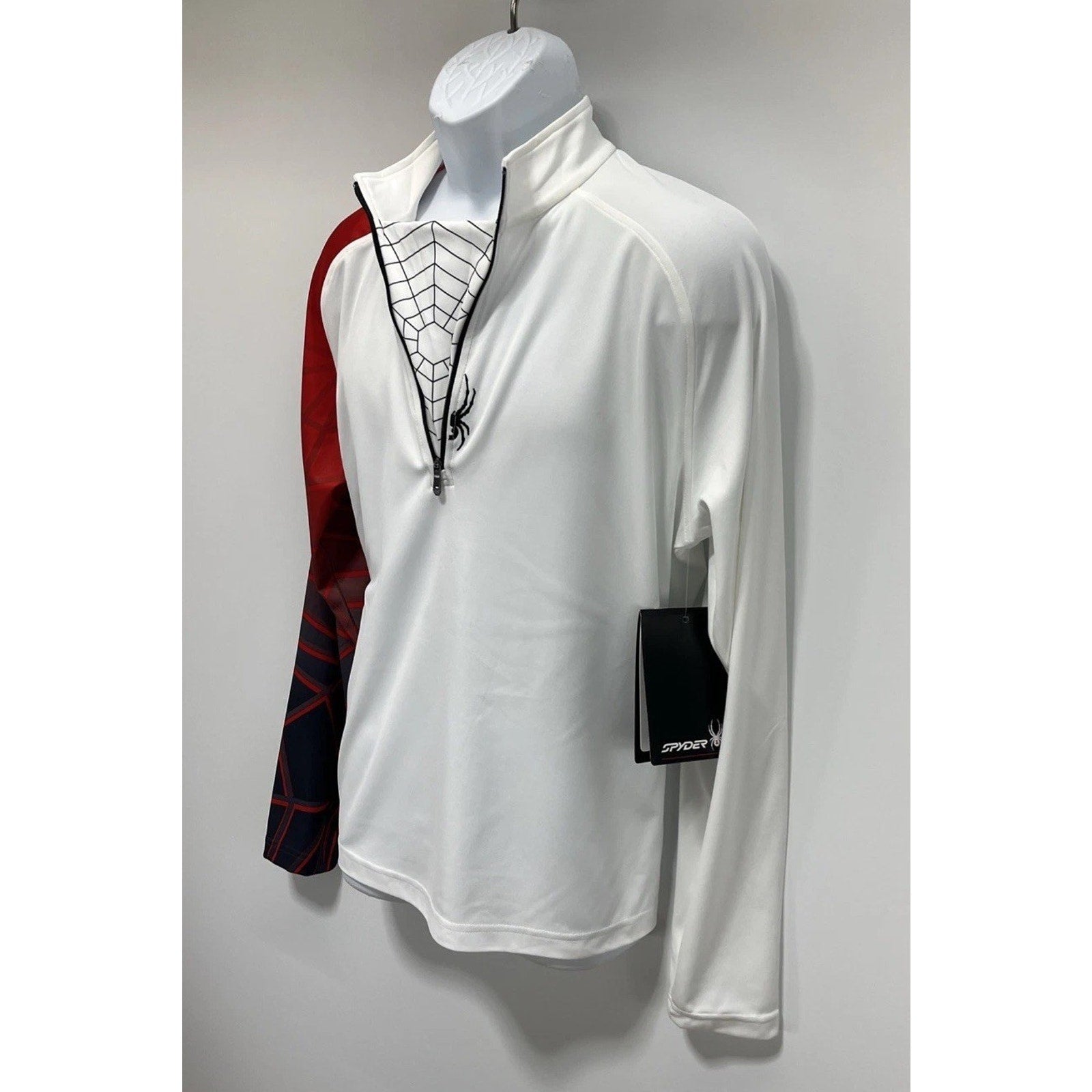 NEW $95 SPYDER MEN'S SKI/SNOW "ANGLE" T-NECK T-SHIRT FIRST LAYER