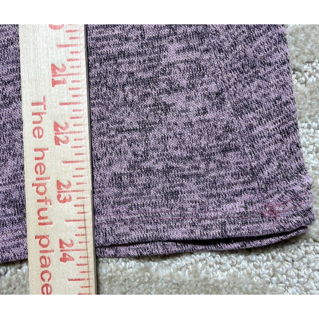 Wilde Ruffle Bell Sleeve Heather Purple Top Size Medium