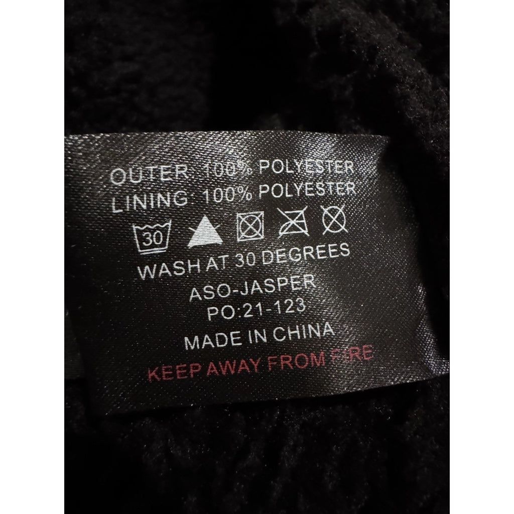 Men’s ‘Barneys Originals’ Faux Leather Shearling Bomber Jacket, Size Medium