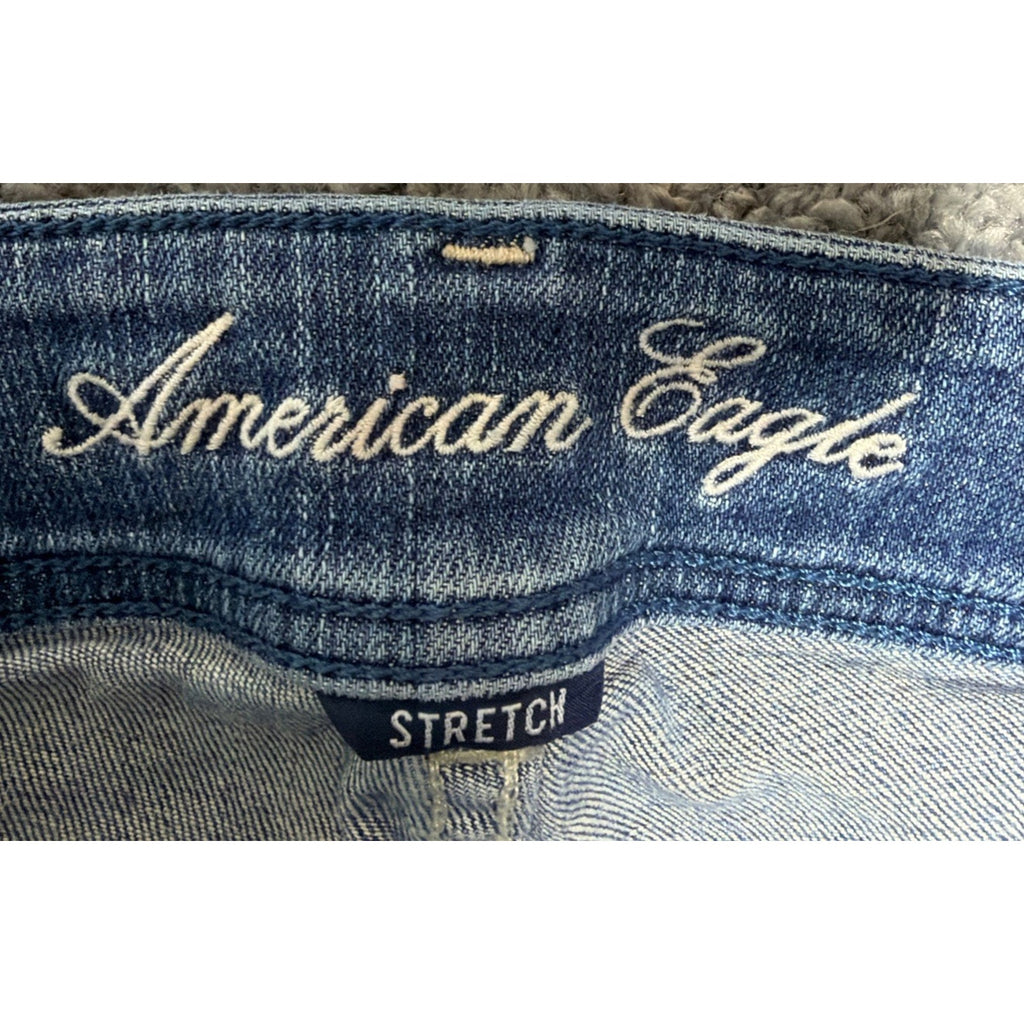 American Eagle Original Boot Bootcut Jeans Mid Rise Classic Sz 8 Stretch 32x31