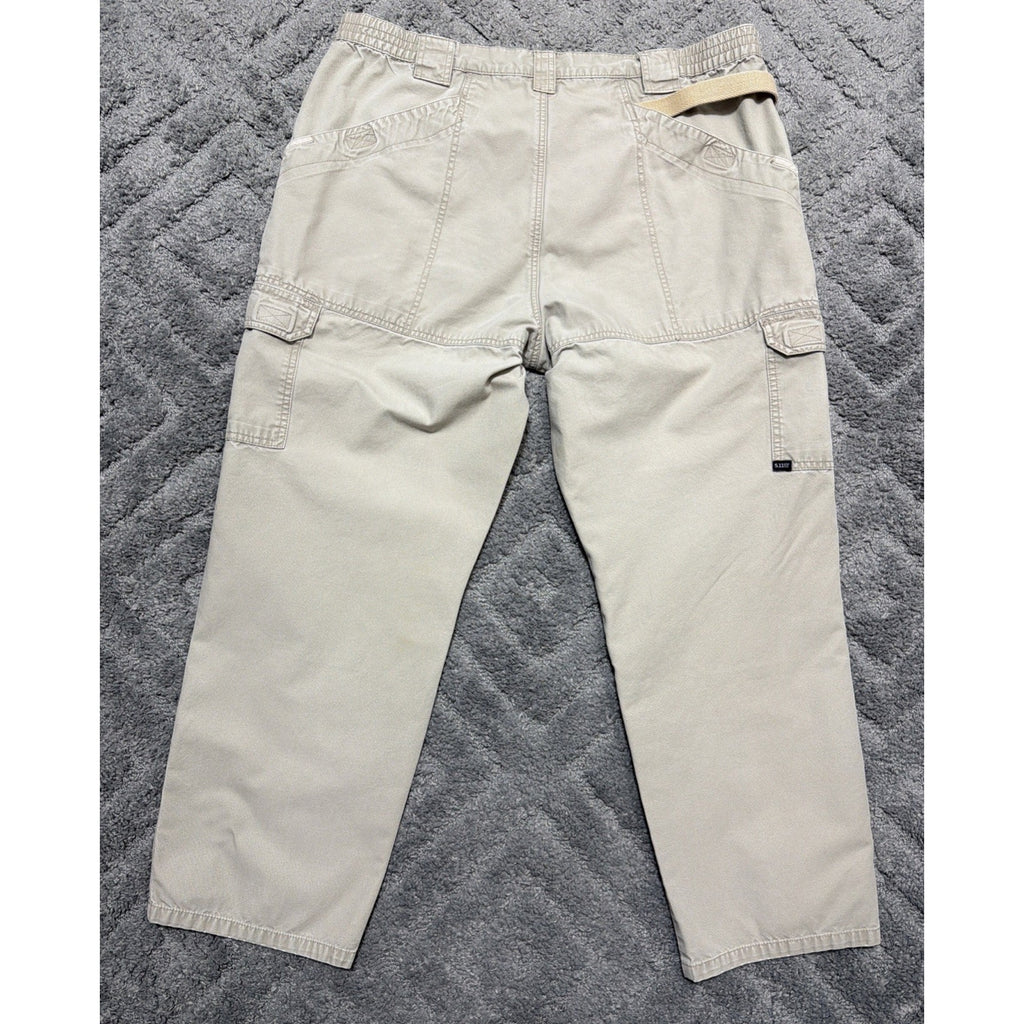 5.11 Tactical Pants Men 40x3O Beige Utility Cargo Workwear First Responder 74251
