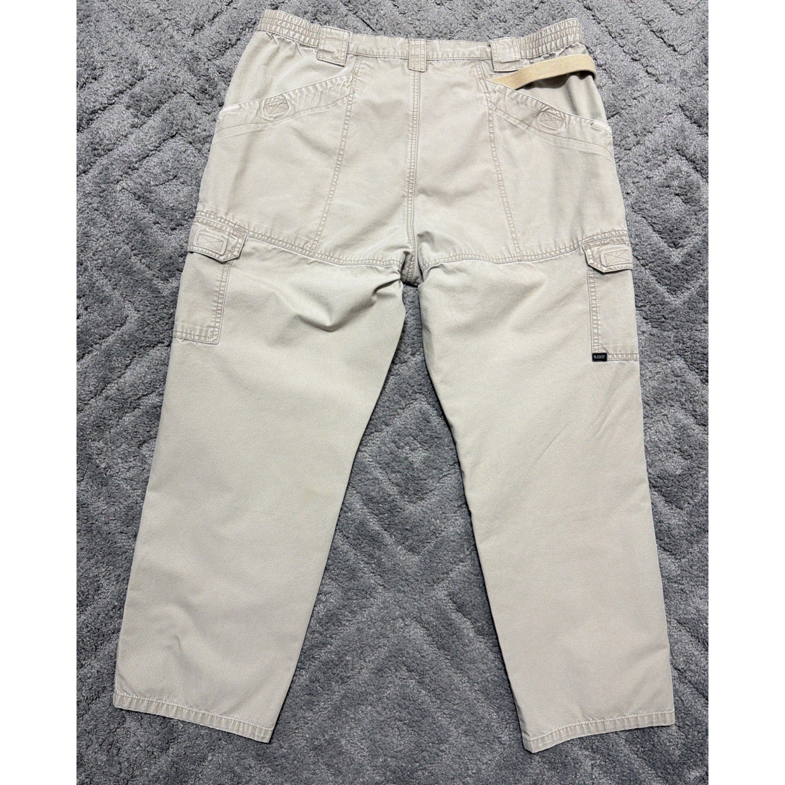 5.11 Tactical Pants Men 40x3O Beige Utility Cargo Workwear First Responder 74251