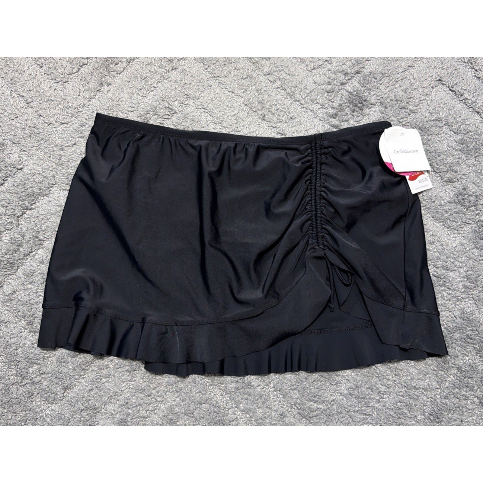 New Croft & Barrow Swim Skort Bottoms Women Swim Skirt Bikini Tummy Slimmer 16
