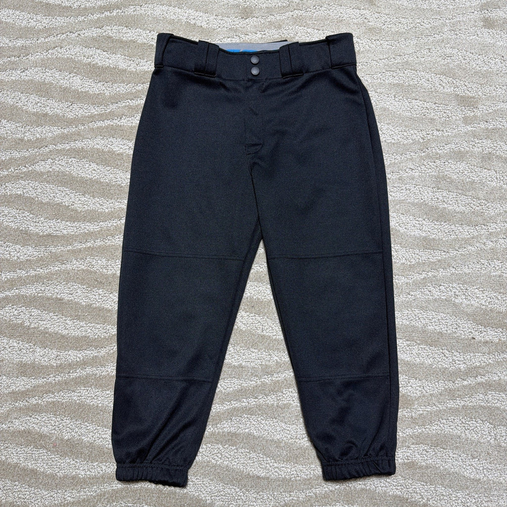 Easton Boys Baseball Pants Youth YXL Black Drawstring Athletic