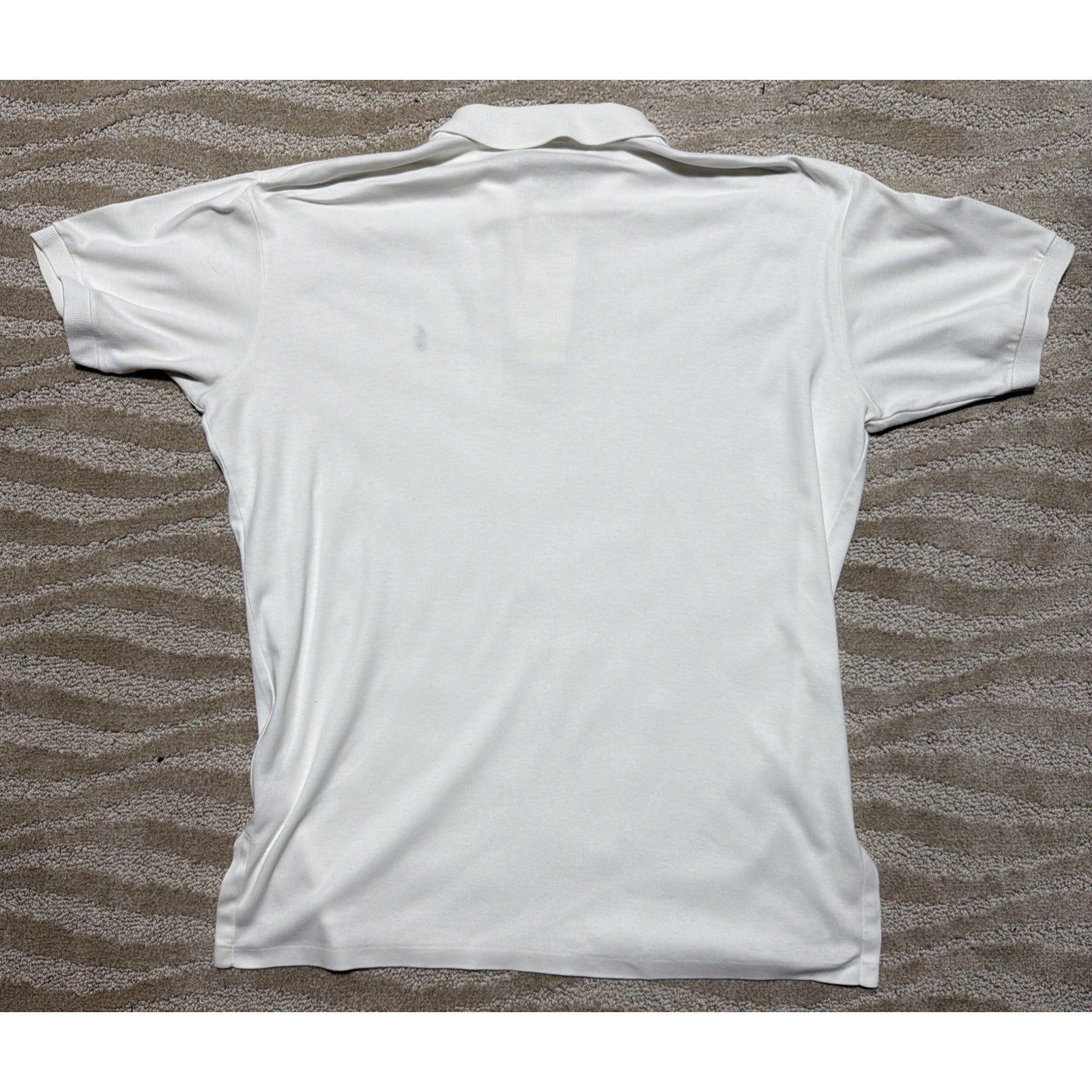 Vintage Polo Ralph Lauren Shirt Mens L White Cotton Short Sleeve Made in USA