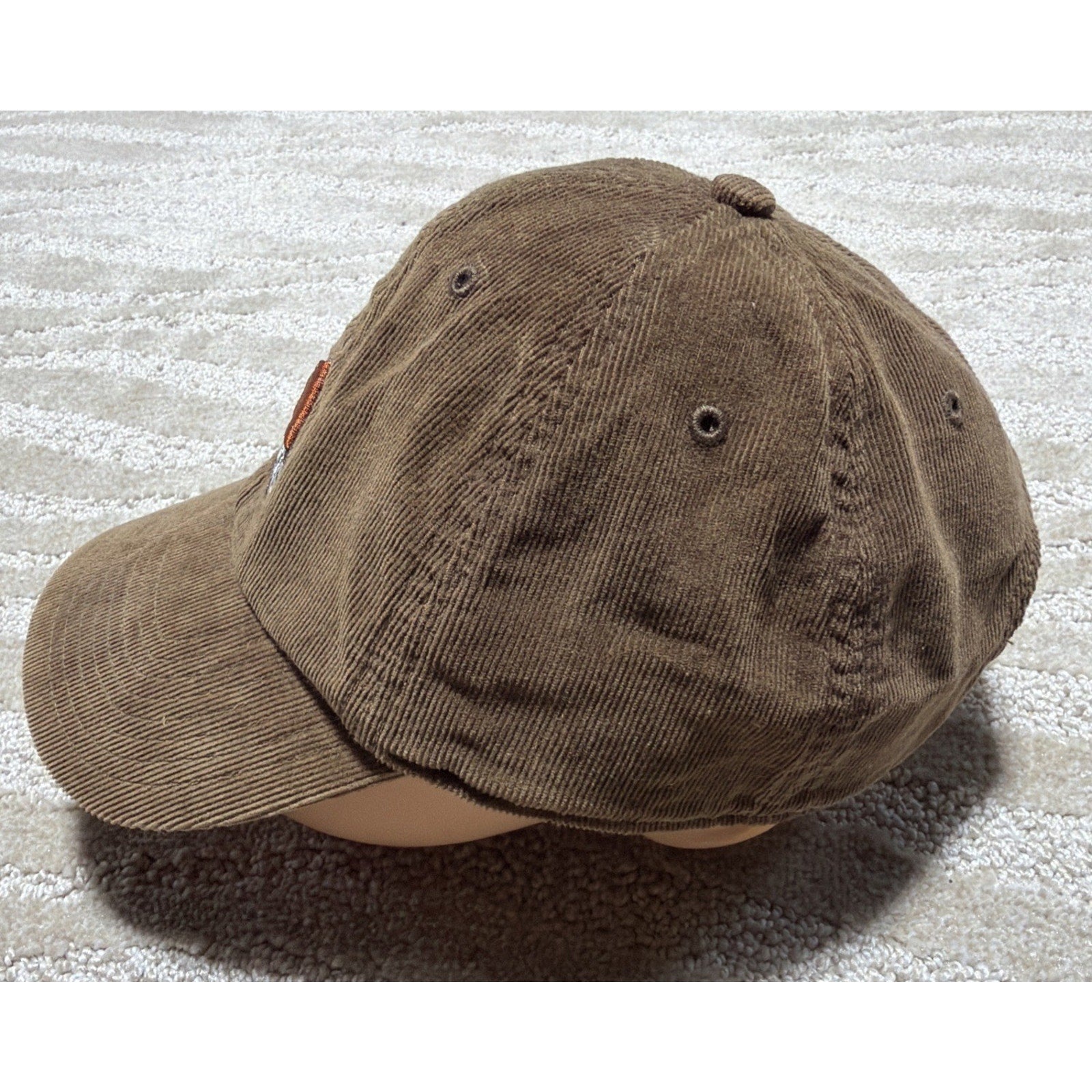 Adidas Hat Cap Strap Back Adult One Size Brown Corduroy Climalite 2015