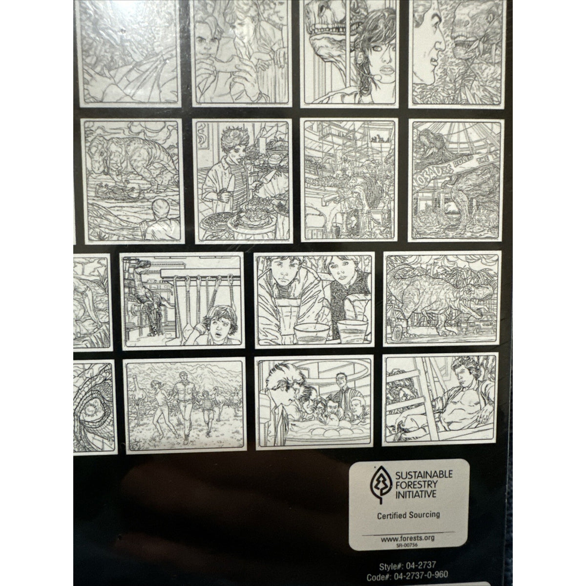 Jurassic Park 30th Anv: Crayola Art with Edge w/28 Coloring Pages & Poster