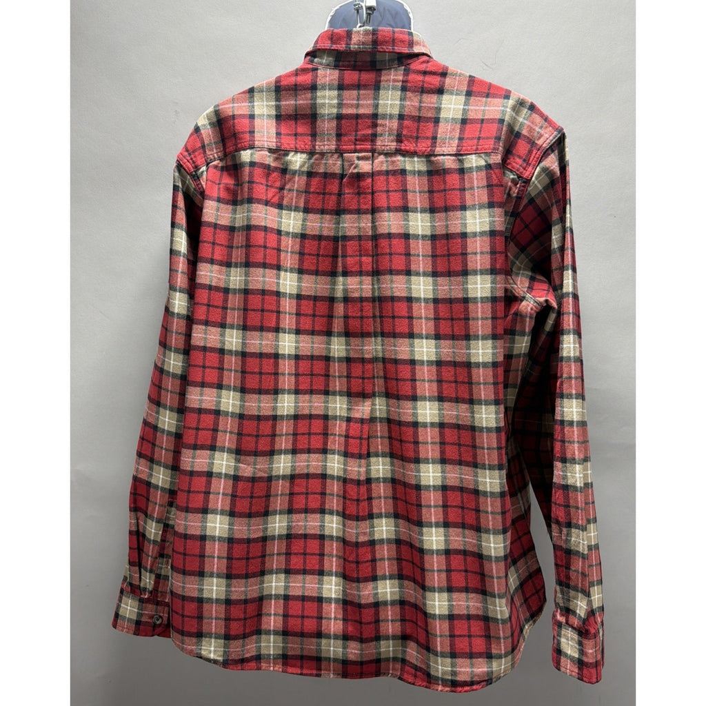 Eddie Bauer Men's Classic Fit Flannel Button Down Shirt Red Plaid Size XL NWOT