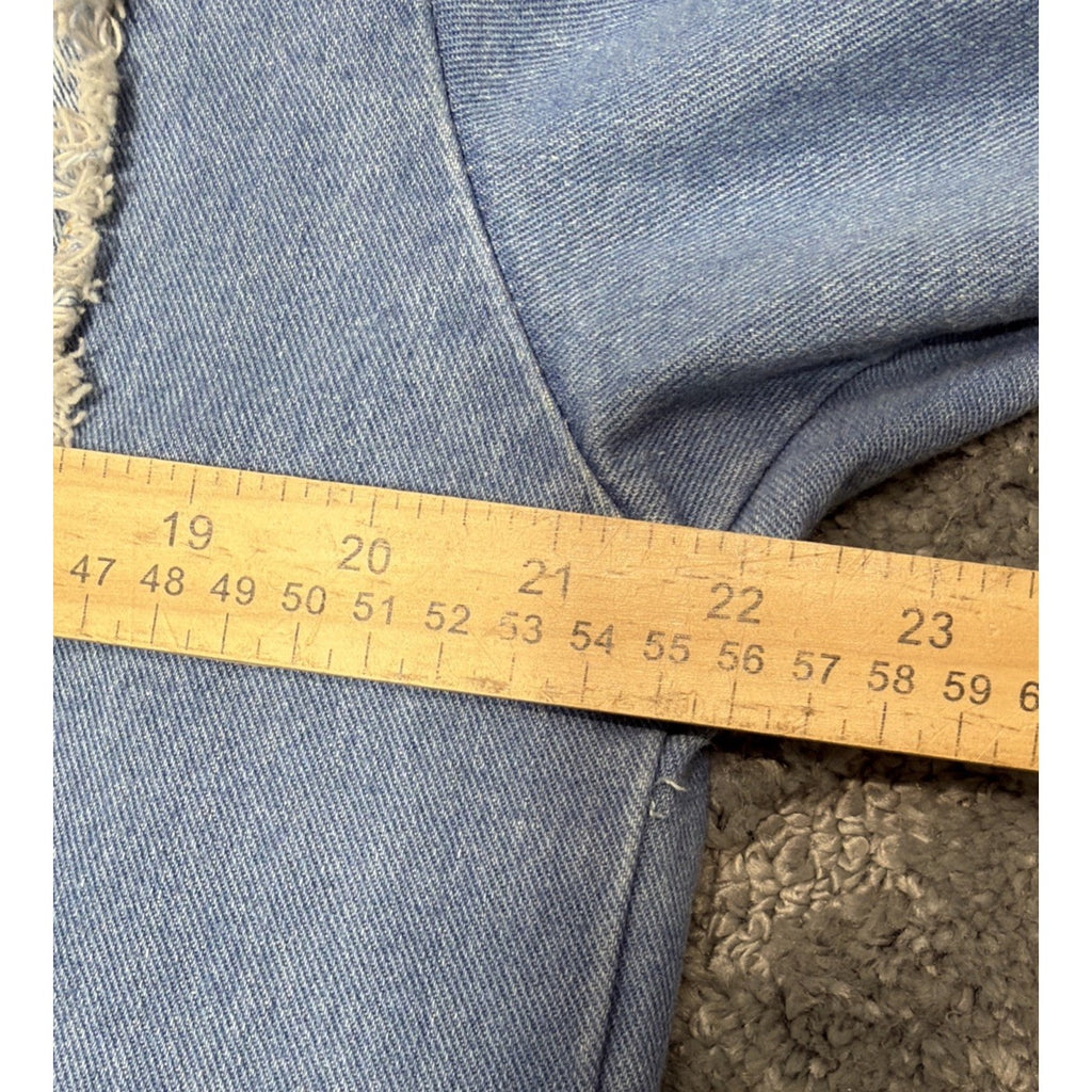 Hard Rock Cafe Bad Girl Vog Paris Catwoman Denim Jean 2 Tone Jacket L New