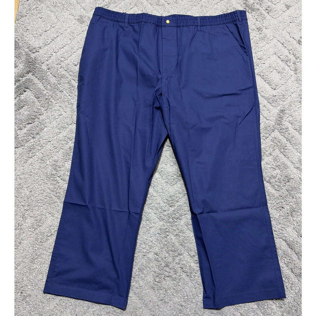 Haband Casual Joe Mens 52M Blue Elastic Waist Pants Comfort Fit Dadcore Relaxed