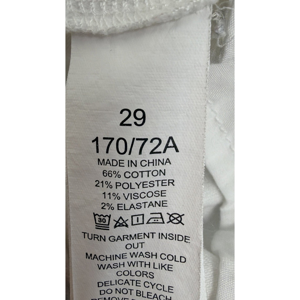 Kate Spade White Jeans Crop Slim Straight Women's 29 Spring Summer Coastal Spot