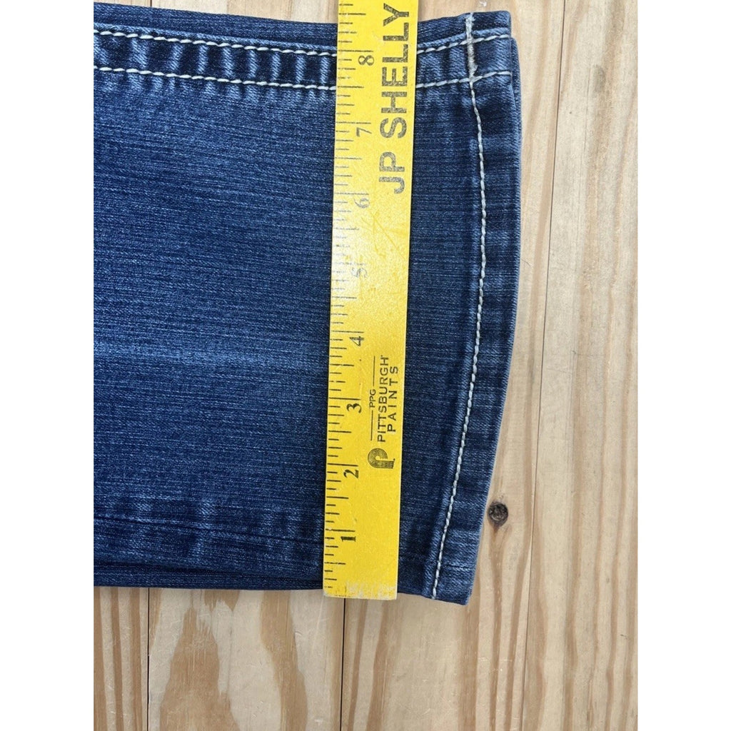 Miss Me Signature Womens Blue Jeans Low Rise Bootcut Denim Size 29