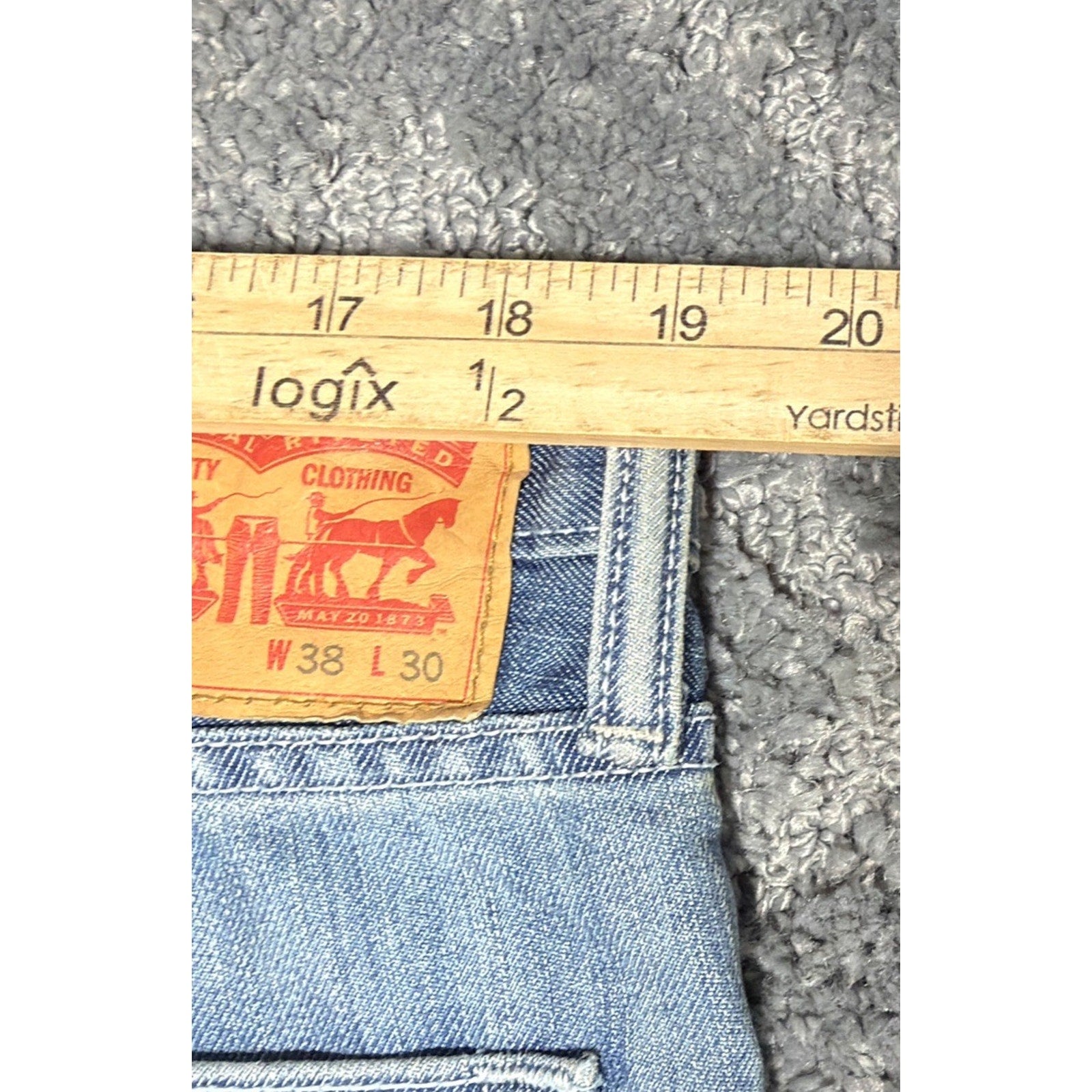 Levi's 511 Men's Jeans Size 38x30 Light Stone Wash Slim Fit Mid Rise
