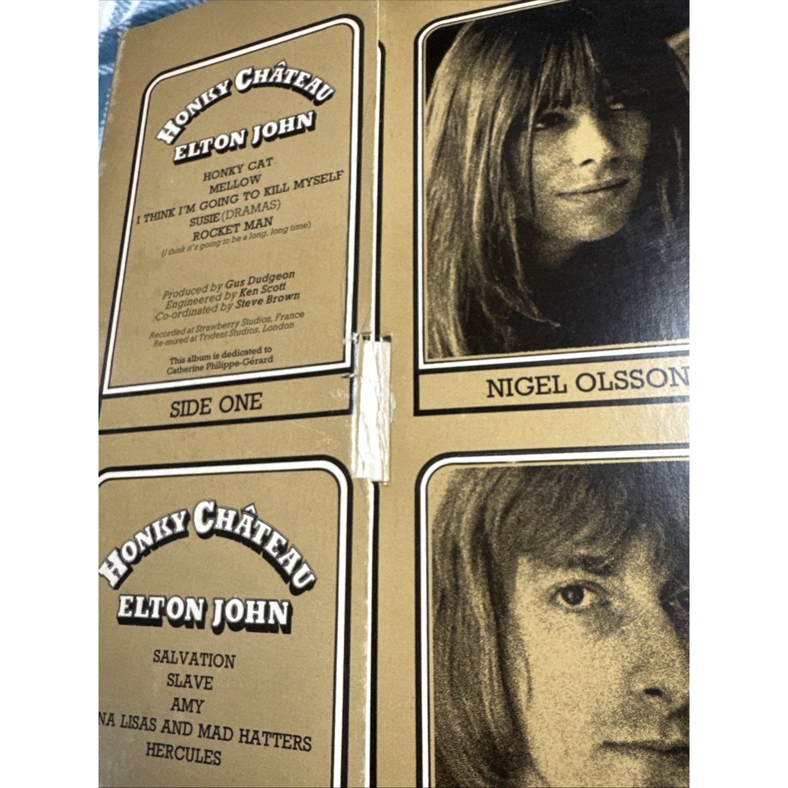 Elton John Honky Chateau Vinyl LP Ruby Red VG/VG+ Elton John’s 5th Album