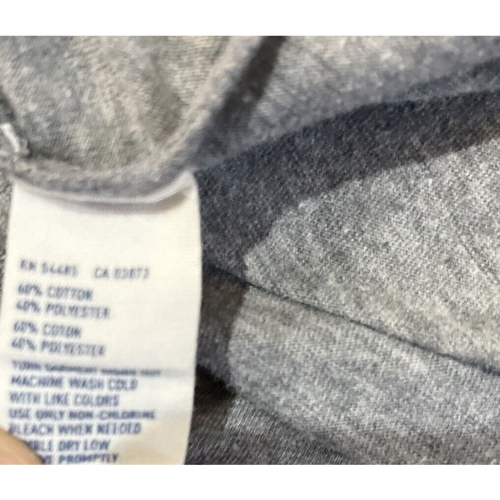 American Eagle T-shirt V-neck Graphic Print Gray Women L